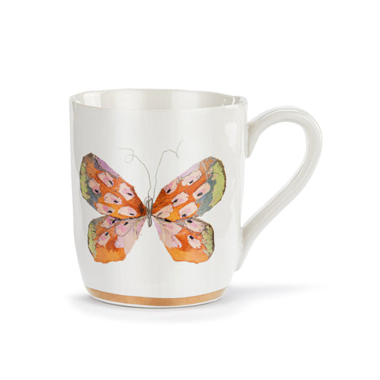 Orange Multi Butterfly Mug